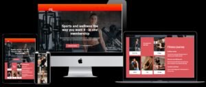 Vibrant gym website